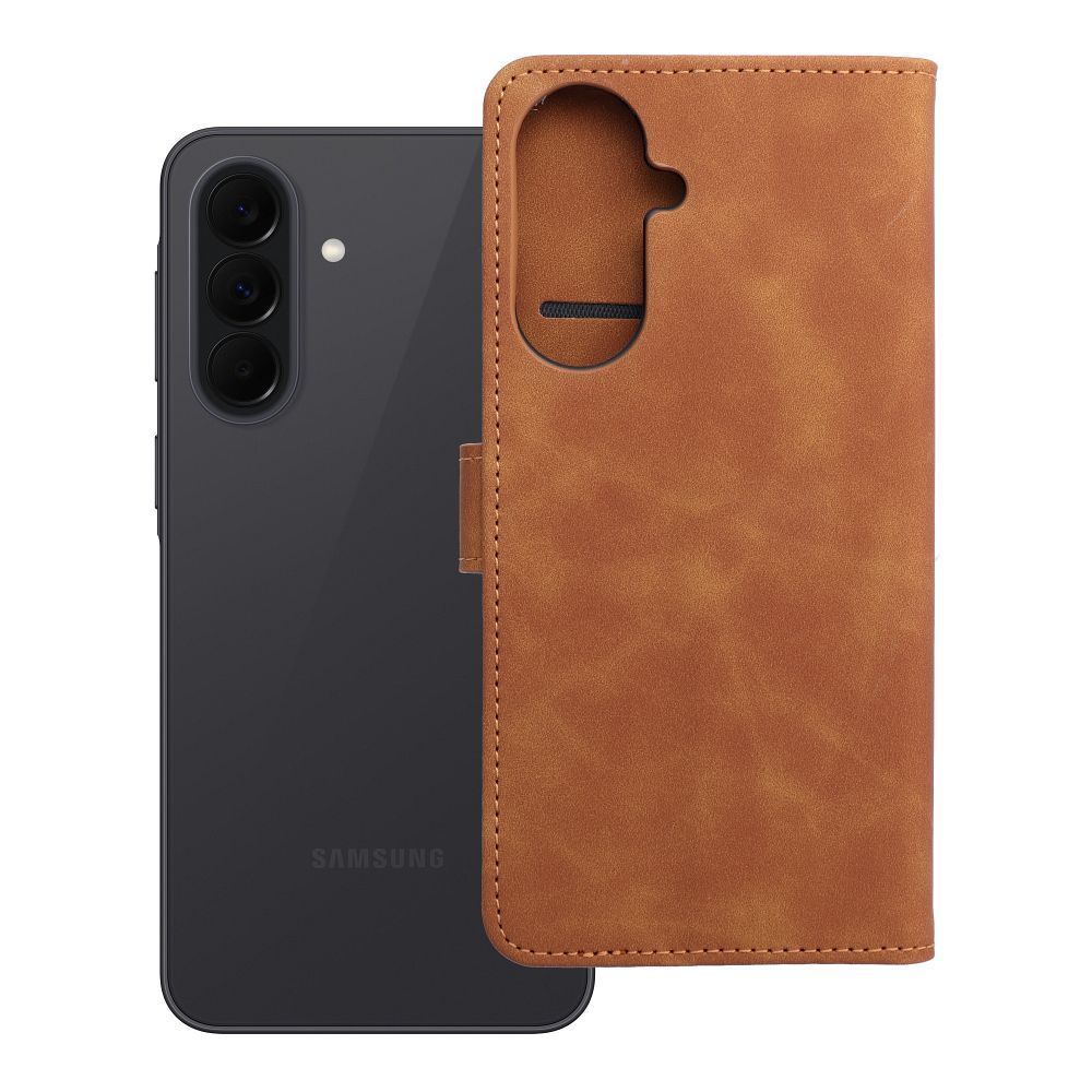TENDER Grāmatu futrālis priekš SAMSUNG A37 5G brown