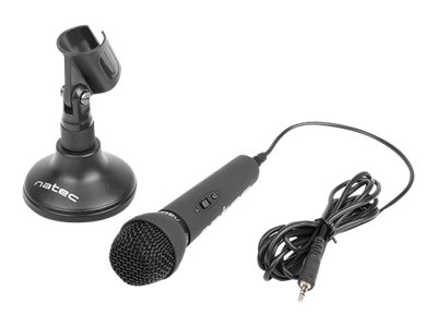 NATEC NMI-0776 mikrofons Adder melns