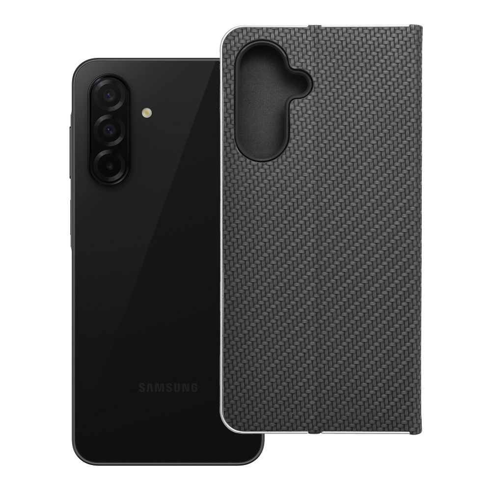 LUNA Book Carbon viedtālruņa apvalks SAMSUNG A26 5G melns