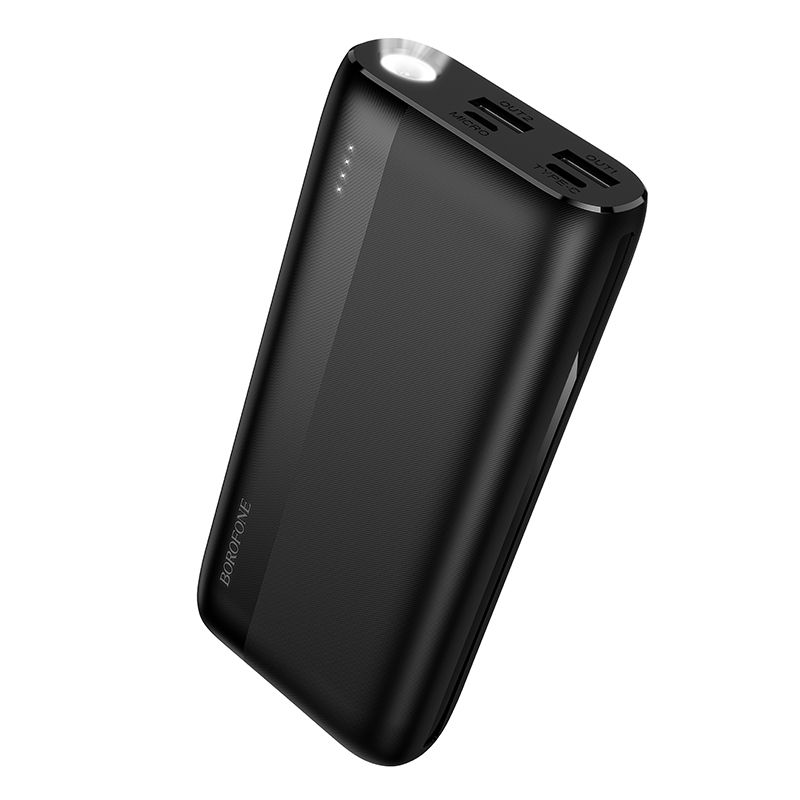 Borofone Внешний аккумулятор 20000mAh BJ86 Victoria - 2xUSB - чёрный