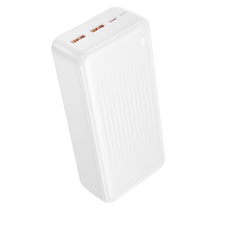 Borofone Внешний аккумулятор 30000mAh BJ80B Clever - 2xUSB + Type C - QC 3.0 22,5W PD 20W белый