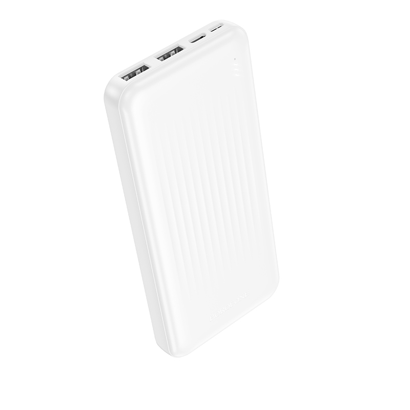 Borofone Внешний аккумулятор 10000mAh BJ78 Clever - 2xUSB - белый