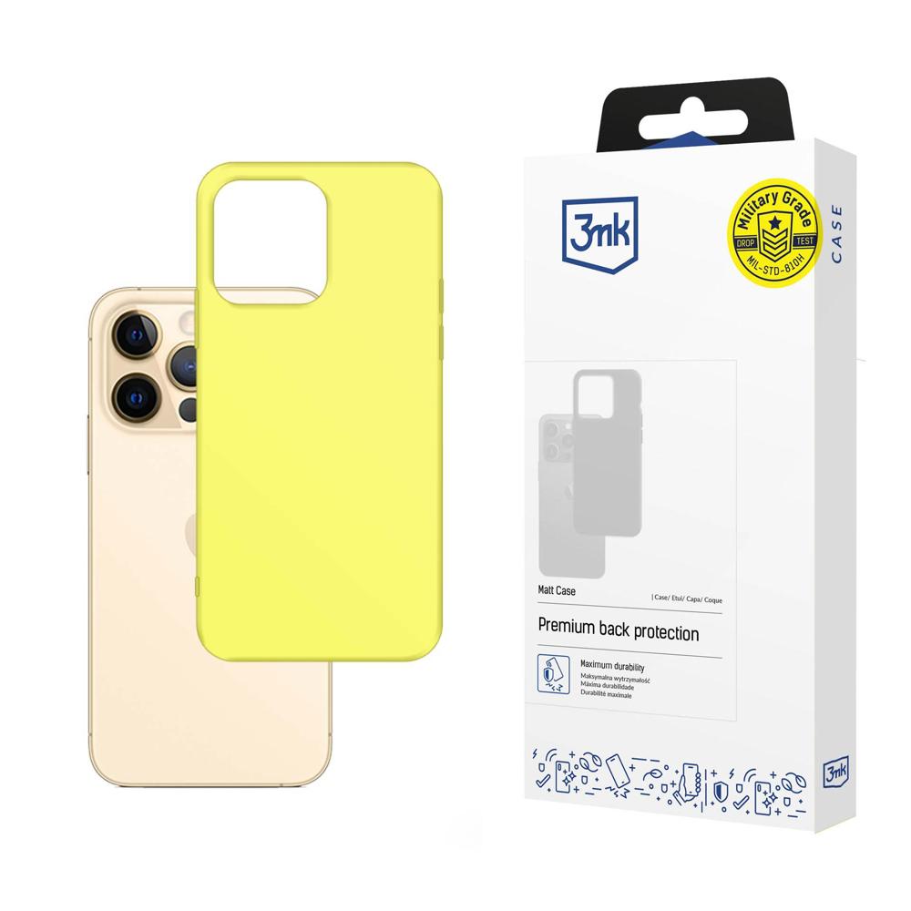 3mk Matt Case maciņš iPhone 13 Pro - dzeltens