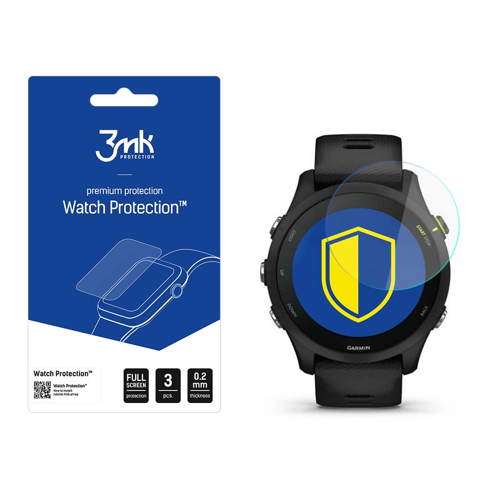 Garmin Forerunner 255 - 3mk Pulksteņa aizsardzība ar Elastīgs stikls Lite