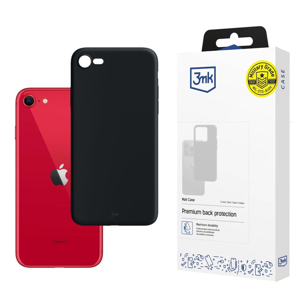 Apple iPhone SE 2020/2022 - 3mk Matt Case melns