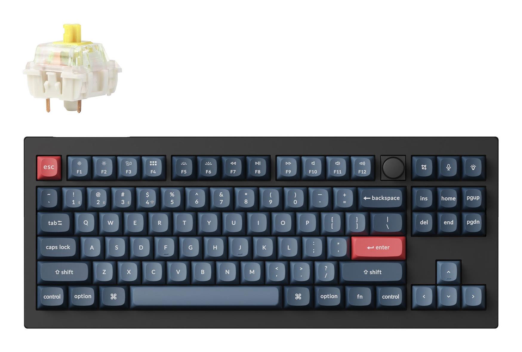 Клавиатура Keychron WRL V3 Max RGB/Карбон черная