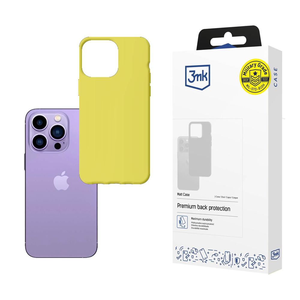 Viedtālruņa apvalks iPhone 14 Pro no 3mk Matt Case sērijas - gaiši zaļa