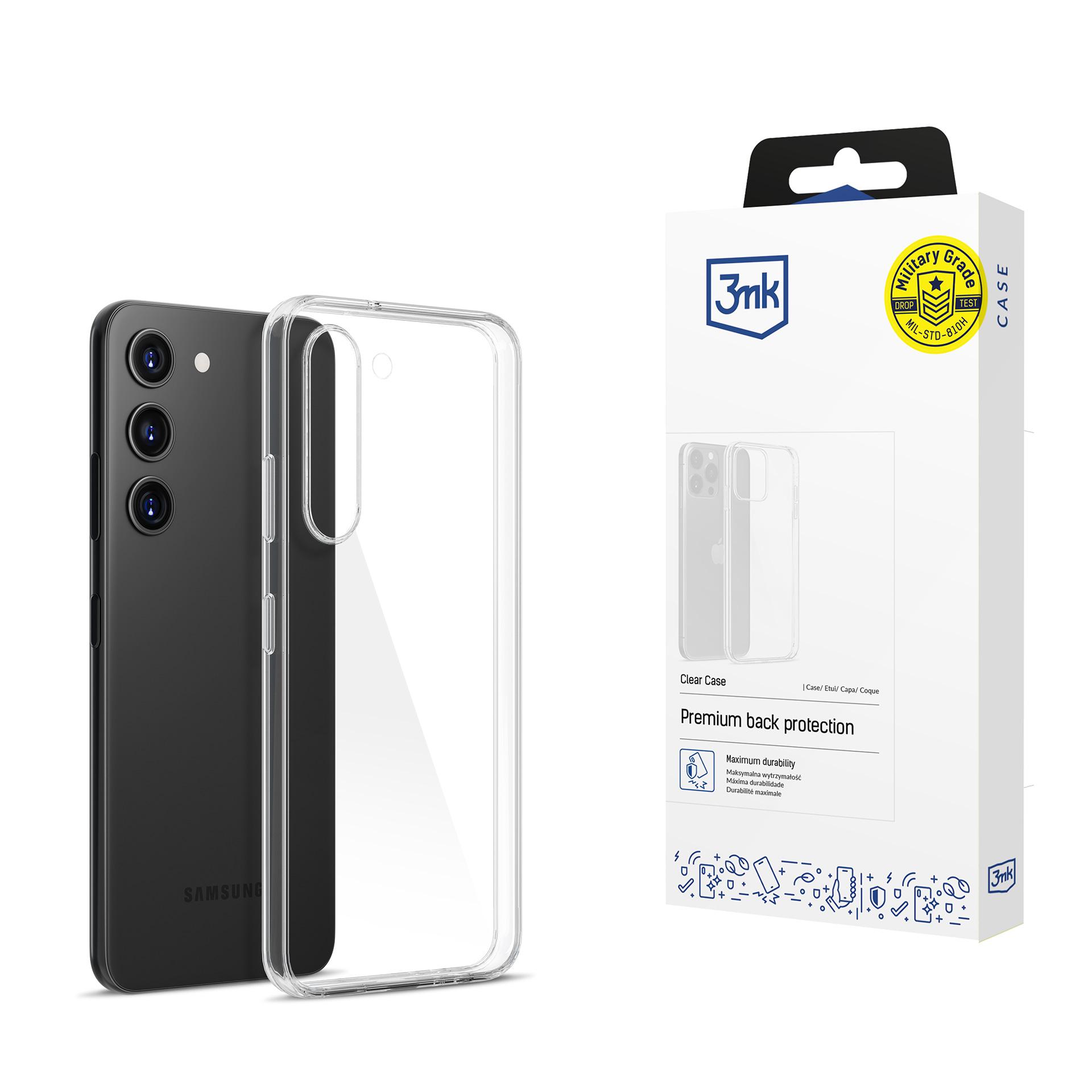 Samsung Galaxy S23 5G - 3mk caurspīdīgs apvalks