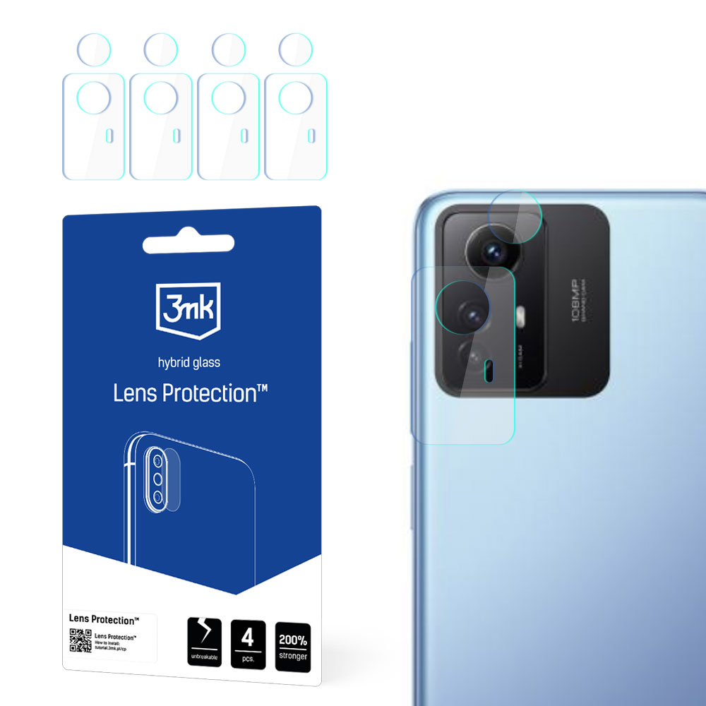 3mk Lēcas aizsardzība™ hibrīda kameras stikls Xiaomi Redmi Note 12s