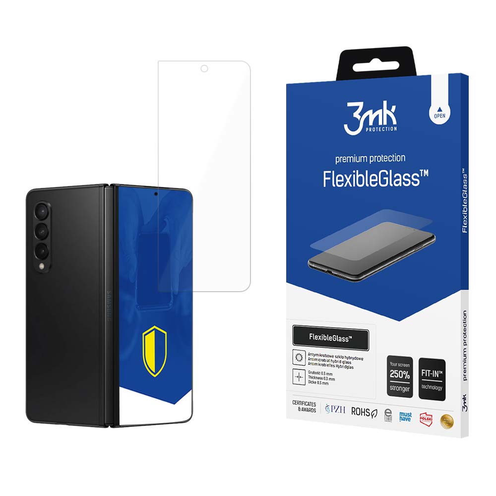 3mk FlexibleGlass™ hibrīdais stikls Samsung Galaxy Z Fold 5 (priekšā)