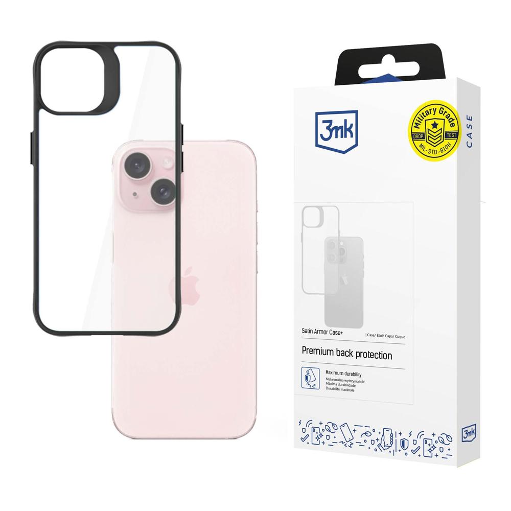 Apple iPhone 15 Plus - 3mk Satīna bruņu apvalks+