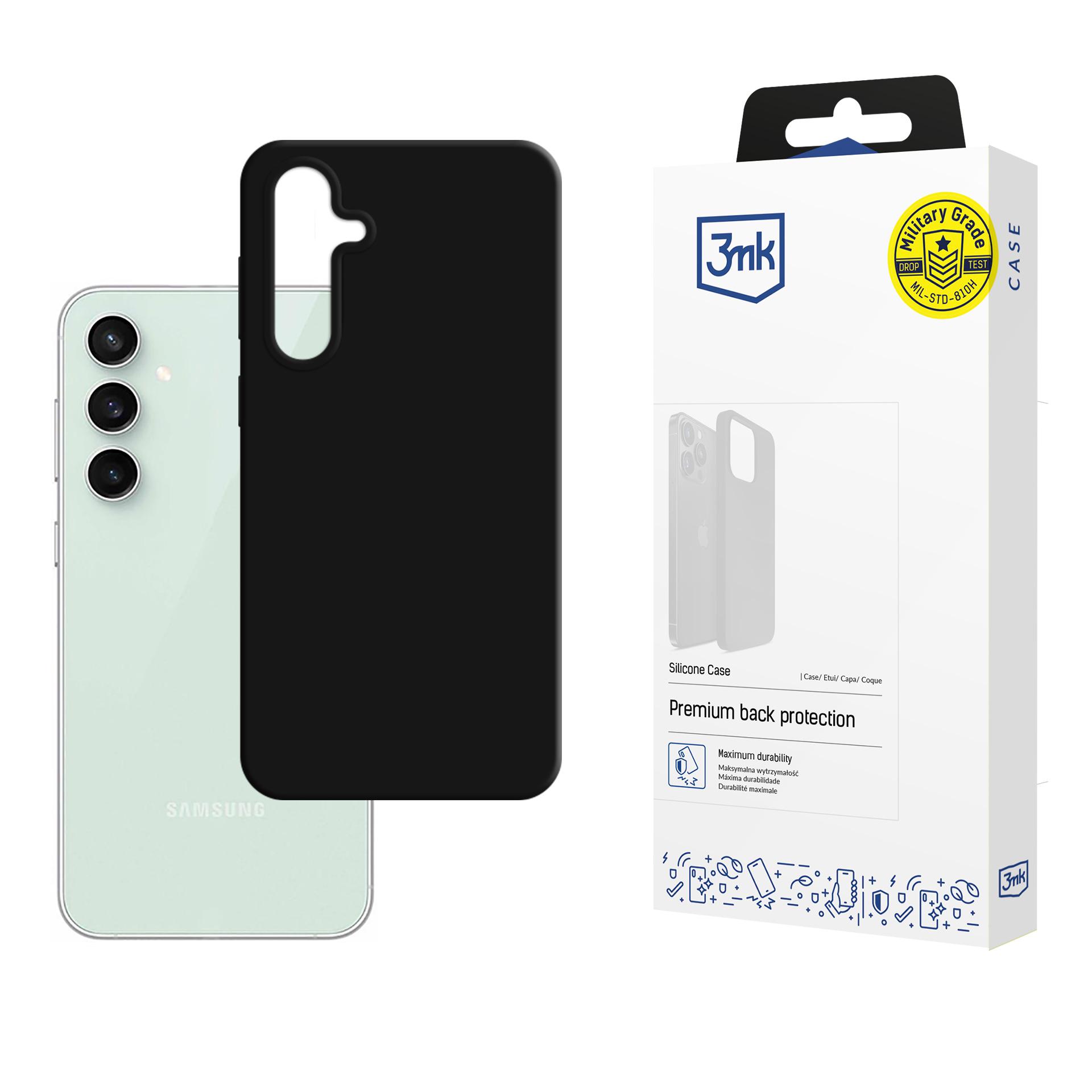 Samsung Galaxy S23 FE - 3mk silikona apvalks viedtālrunim