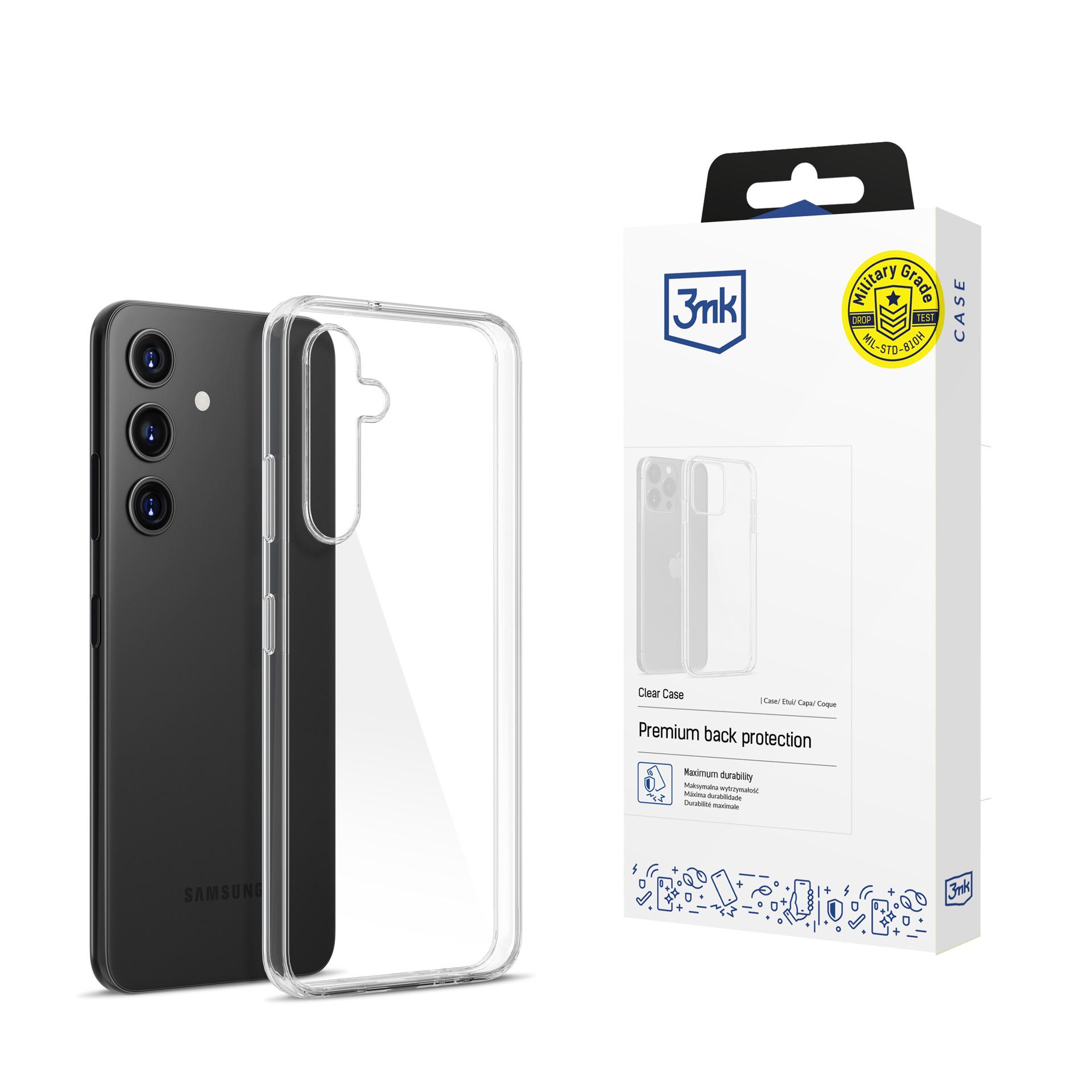 3mk Caurspīdīgs viedtālruņa apvalks Samsung Galaxy S24 - caurspīdīgs