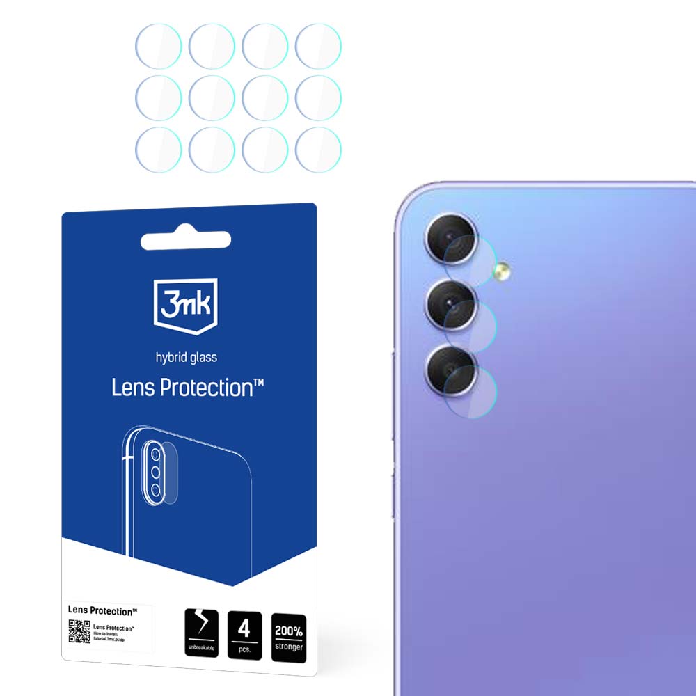 Гибридное стекло камеры 3mk Lens Protection™ для Samsung Galaxy A35 / A55 5G