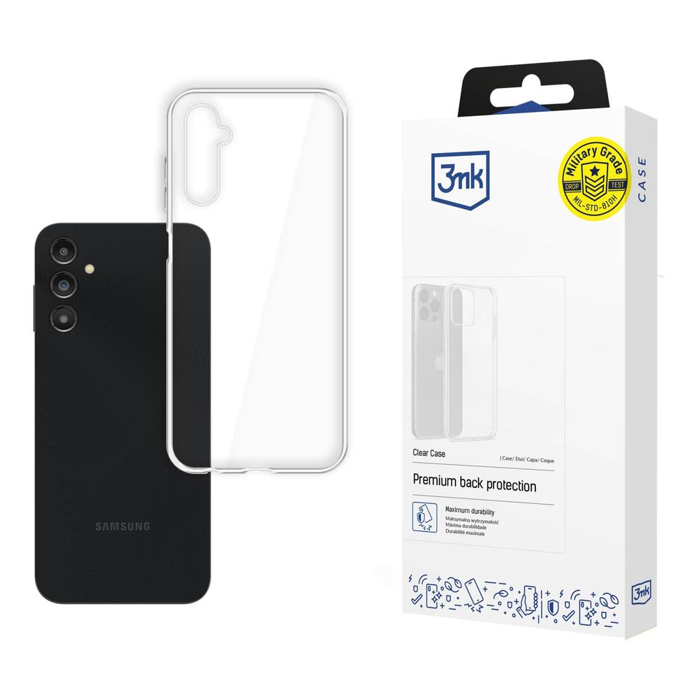 3mk Clear viedtālruņa apvalks Samsung Galaxy A14 4G / 5G - caurspīdīgs