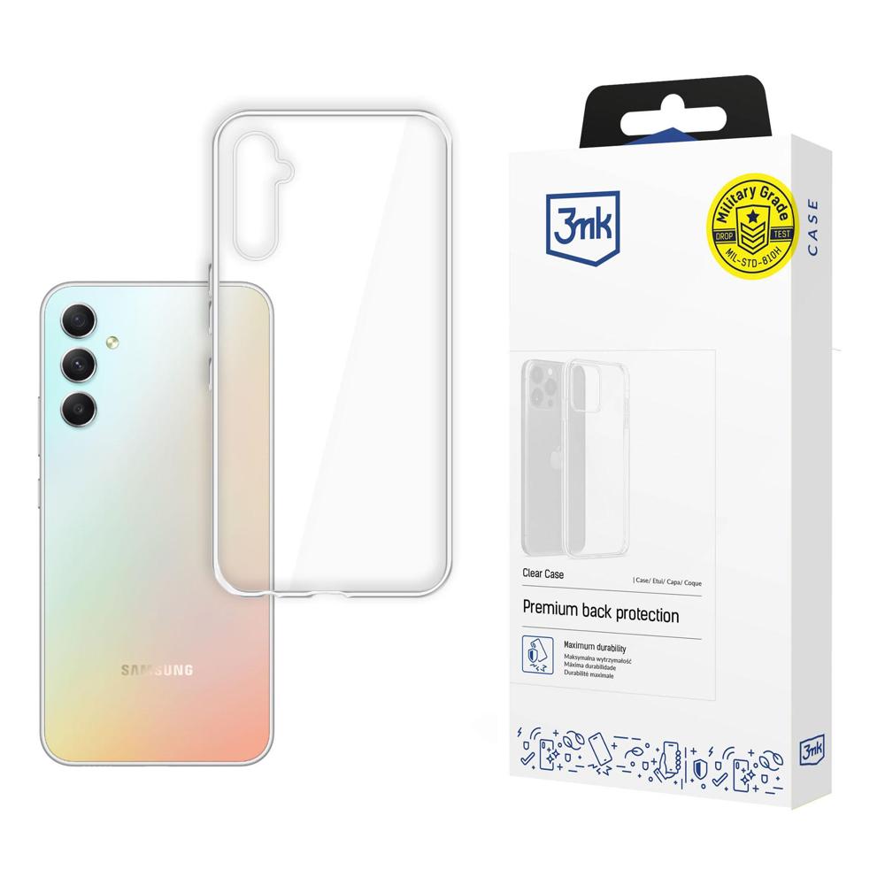3mk Clear viedtālruņa apvalks Samsung Galaxy A34 5G - caurspīdīgs