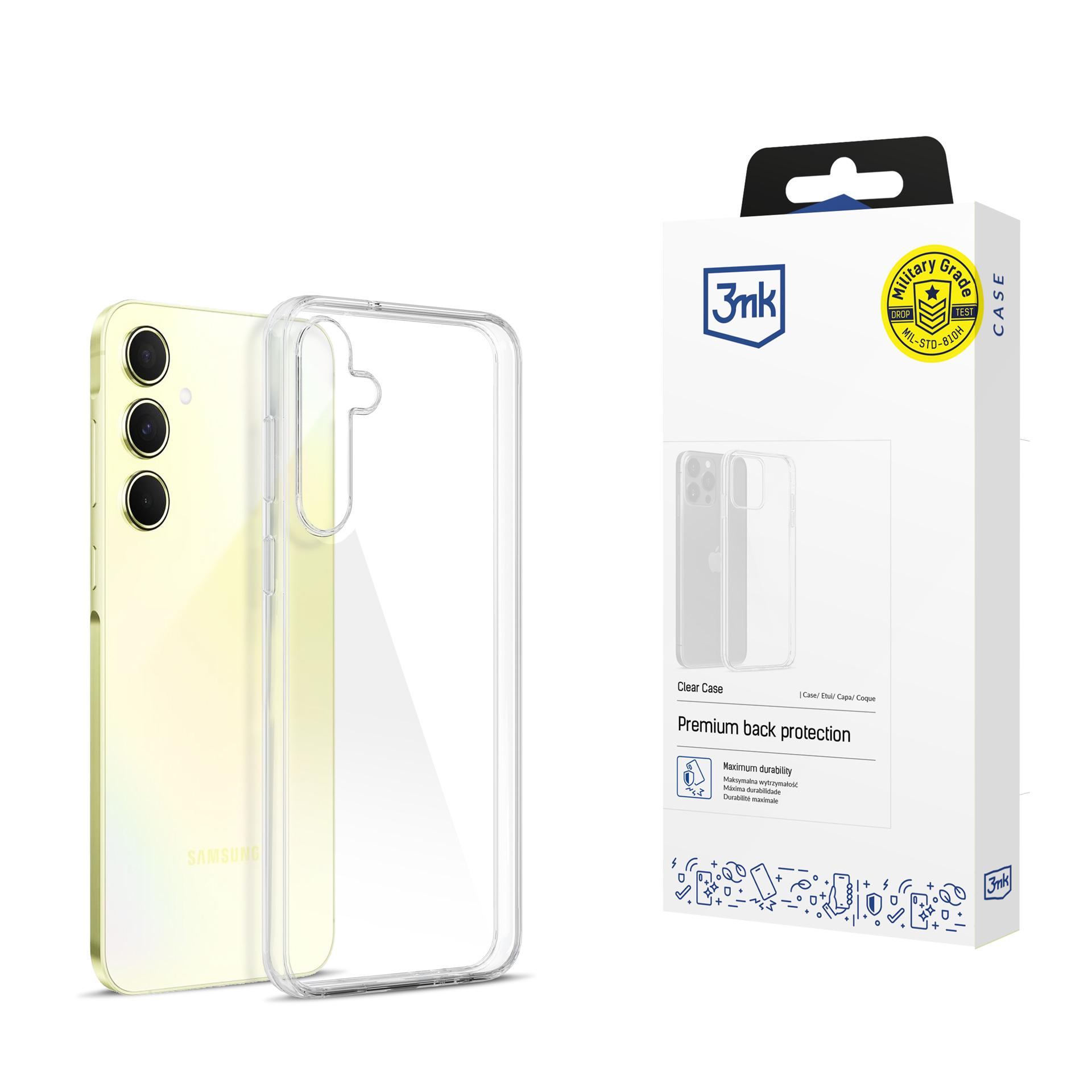 3mk caurspīdīgs viedtālruņa apvalks Samsung Galaxy A55 5G