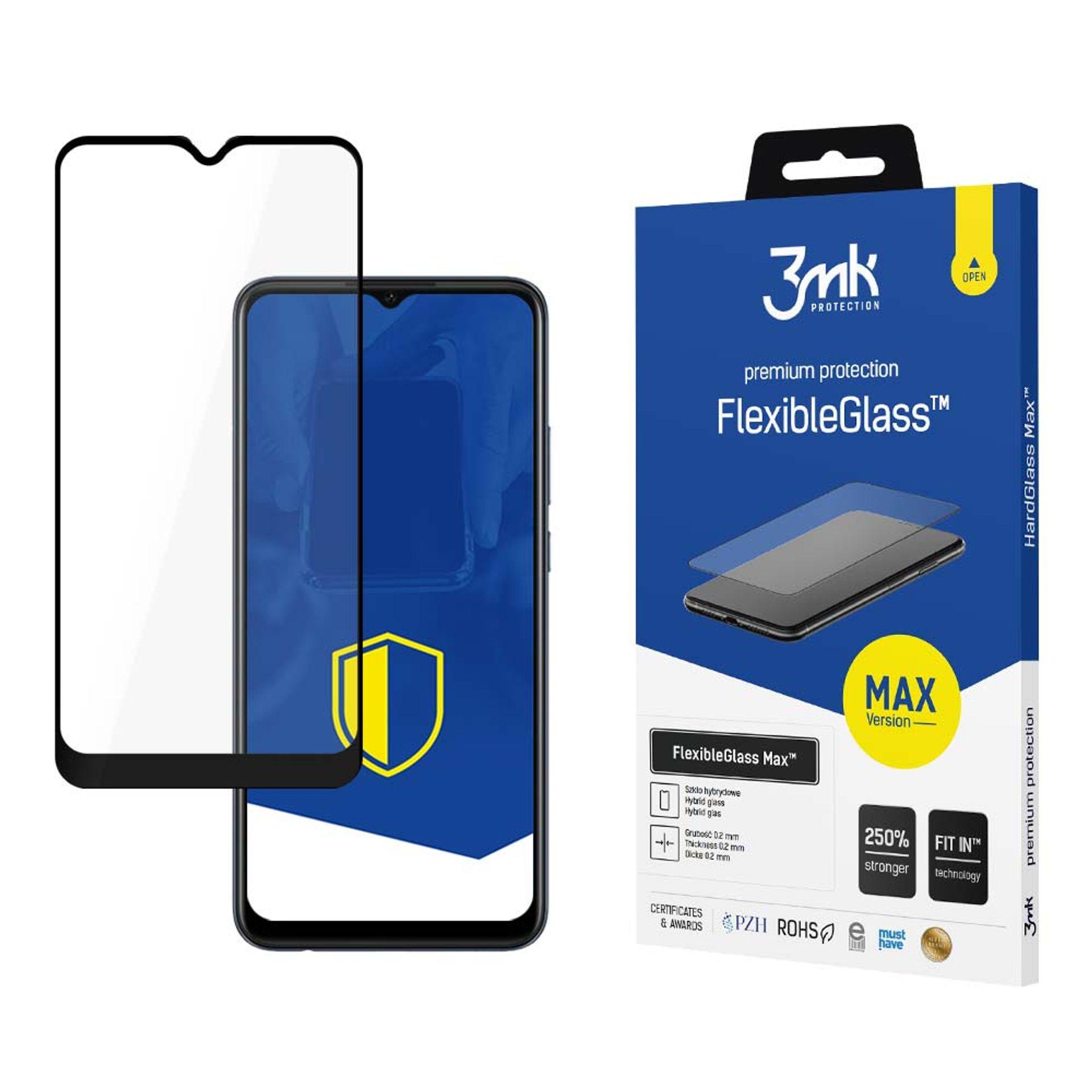 3mk FlexibleGlass Max™ hibrīdais stikls uz Oppo A15