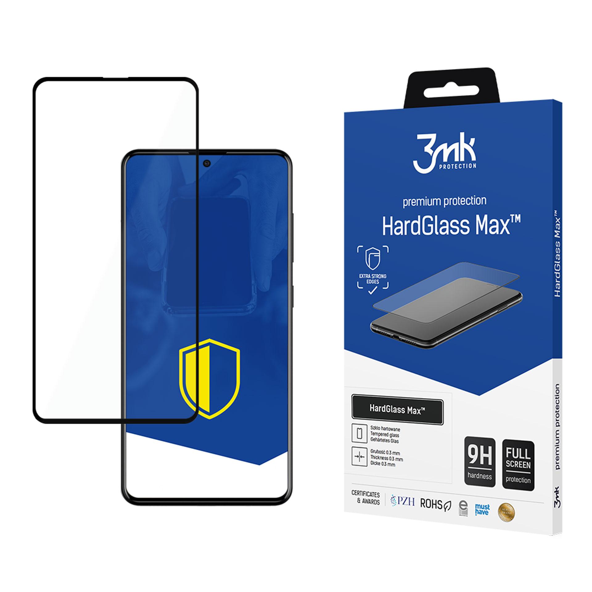 Стекло 9H 3mk HardGlass Max™ для Samsung Galaxy A51 / A52 / A52 5G / A52s 5G