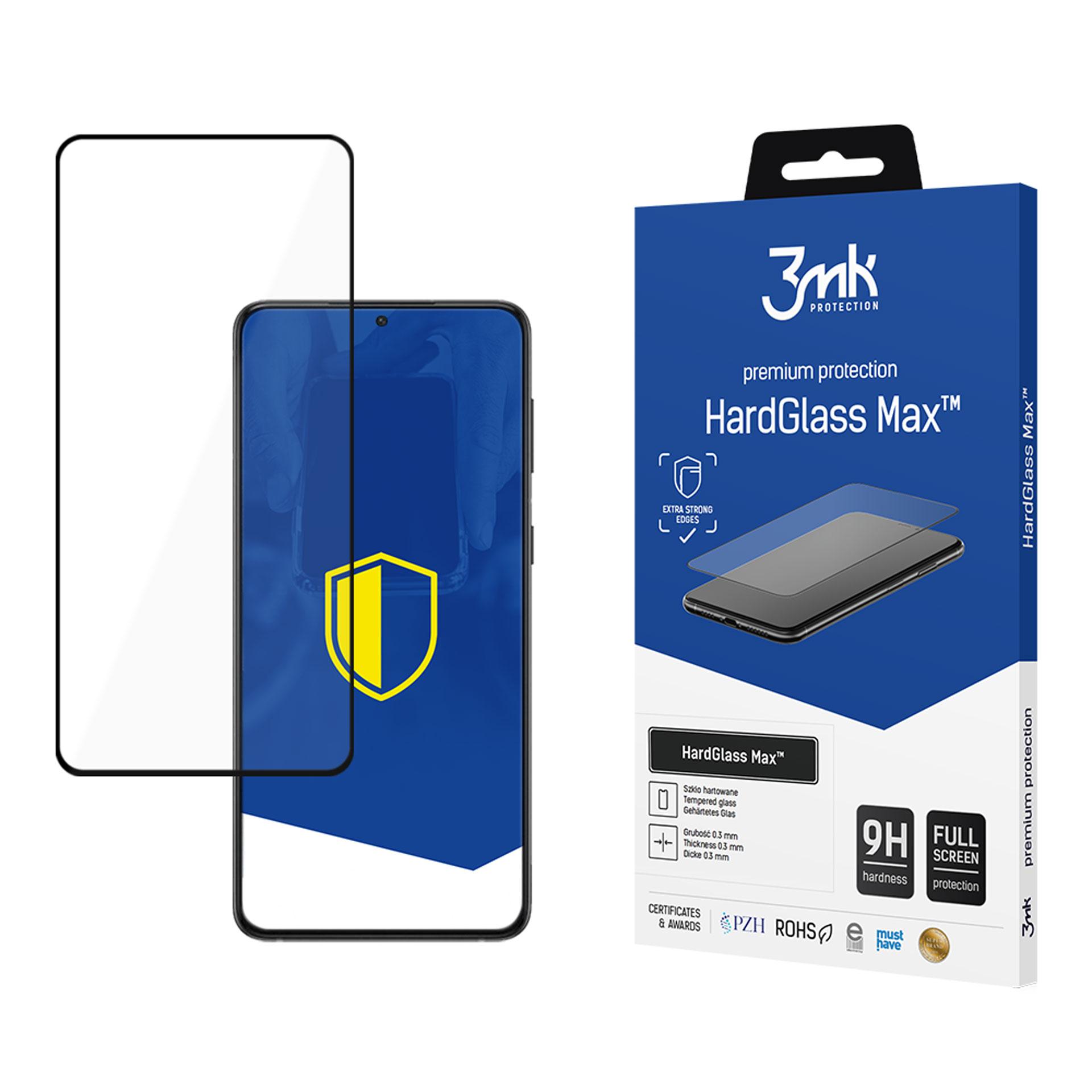 9H 3mk HardGlass Max™ aizsargstikls Samsung Galaxy S21 FE 5G