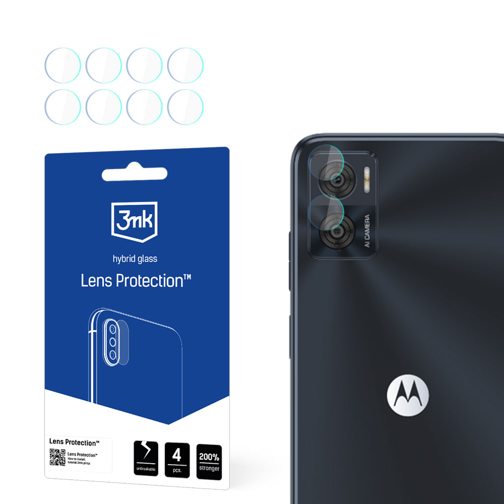 3mk Lens Protection™ hibrīda kameras stikls Motorola Moto E22 / E22i