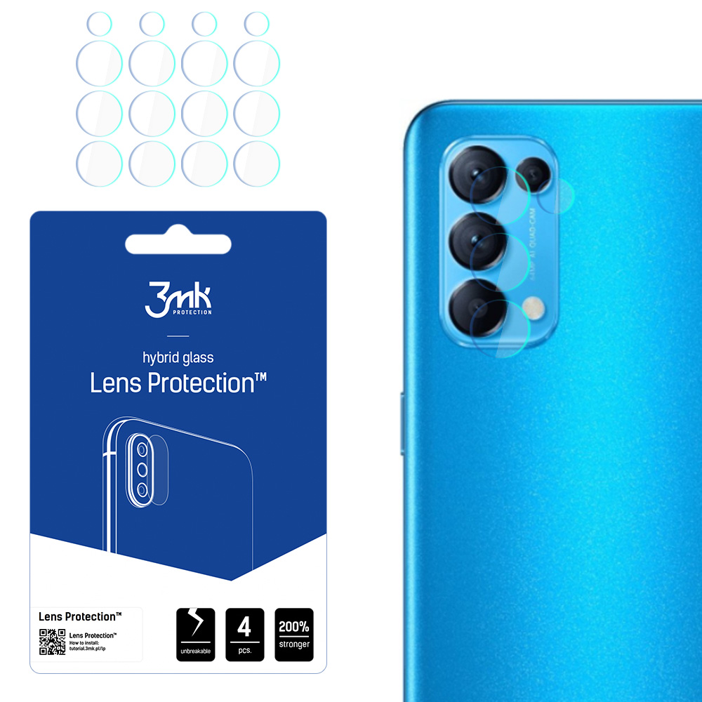 3mk Lens Protection™ гибридное стекло объектива камеры Oppo Reno 5 / 5K 5G
