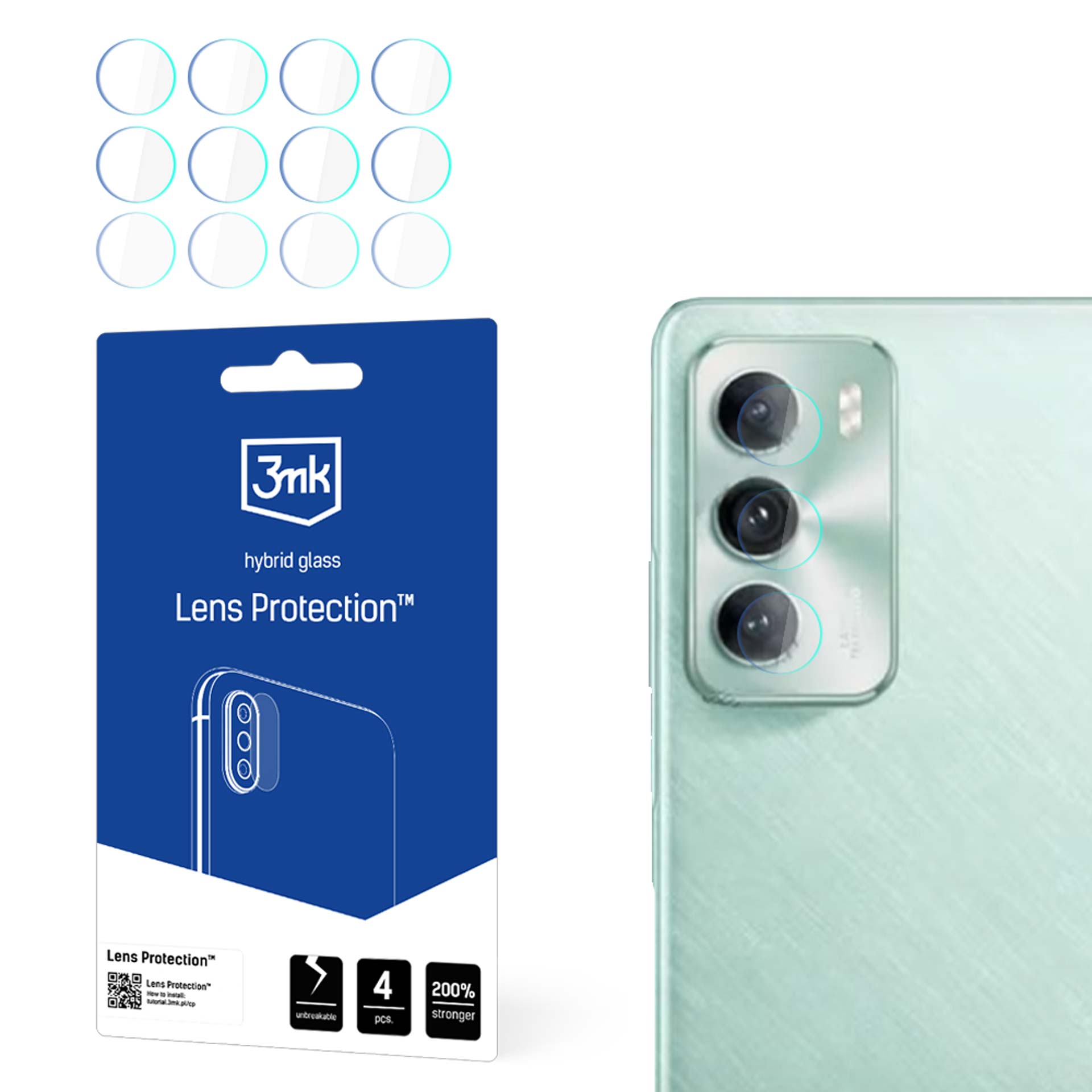 3mk Lens Protection kameras vāciņš Oppo Reno 12 Pro