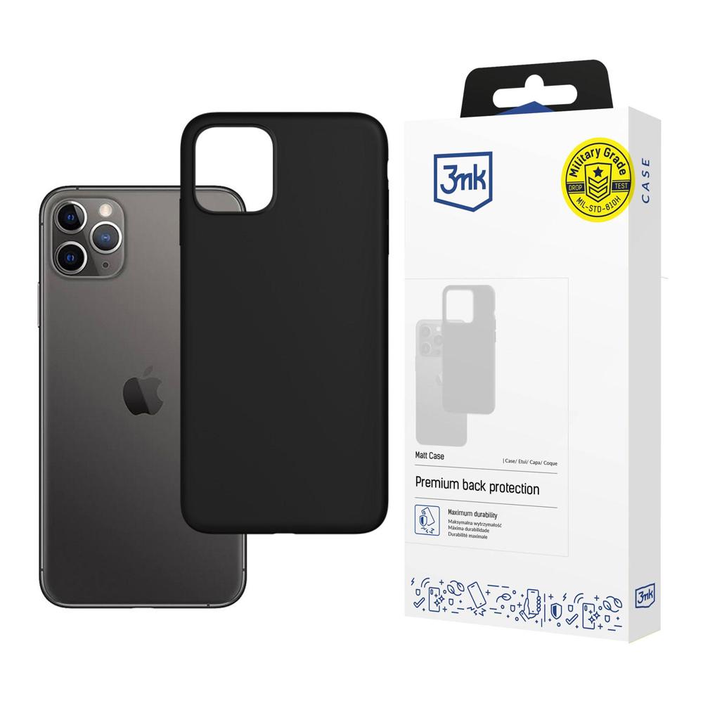 3mk Matēts viedtālruņa apvalks iPhone 11 Pro Max - melns