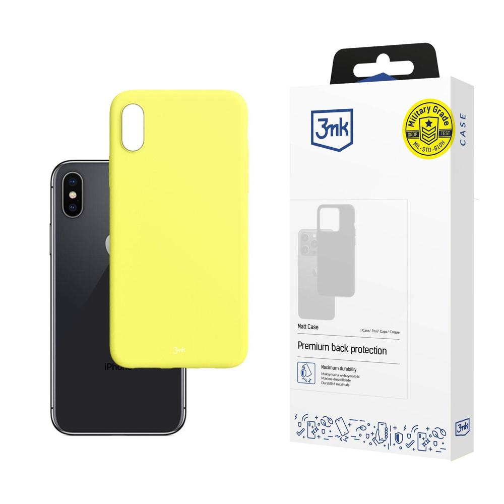 3mk Matt Case maciņš iPhone X / XS - dzeltens