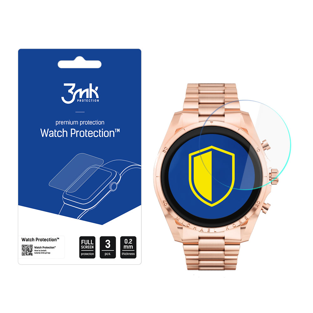 3mk pulksteņa aizsardzība™ v. FlexibleGlass hibrīdais stikls uz Michael Kors Gen 6 Bradshaw