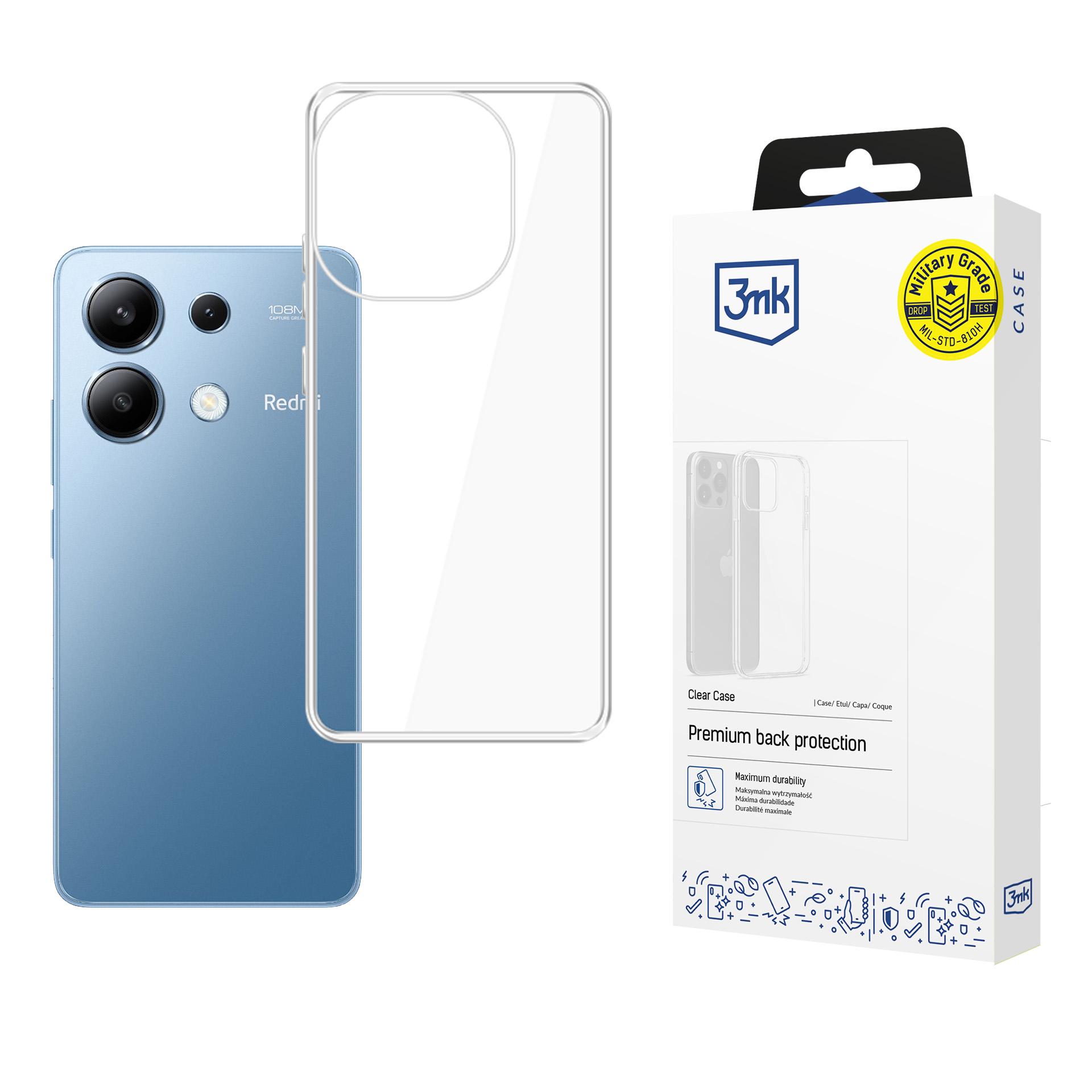 3mk caurspīdīgs viedtālruņa apvalks Xiaomi Redmi Note 13 4G - caurspīdīgs