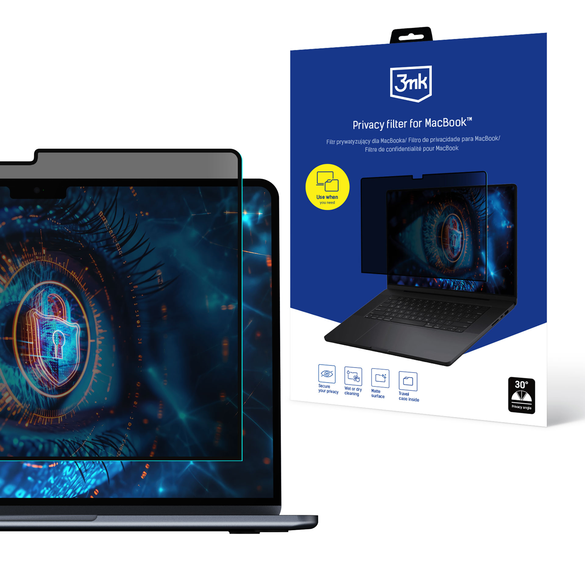 Privātuma plēve 3mk Privacy Filter MacBook Air 15" 2023