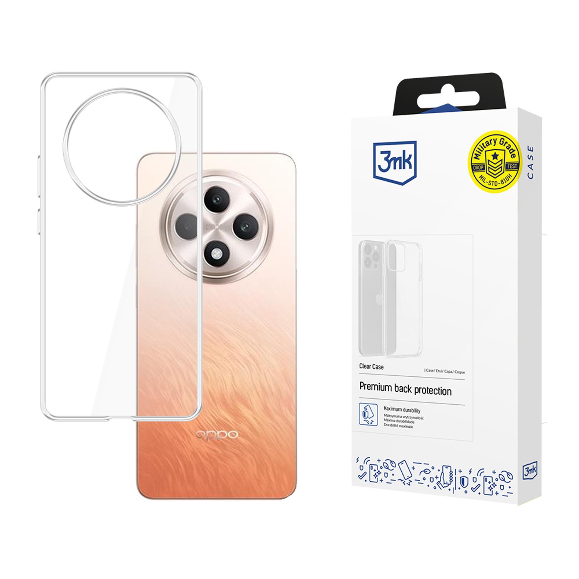 3mk Viedtālruņa apvalks Oppo Reno 12 F\\Fs - caurspīdīgs