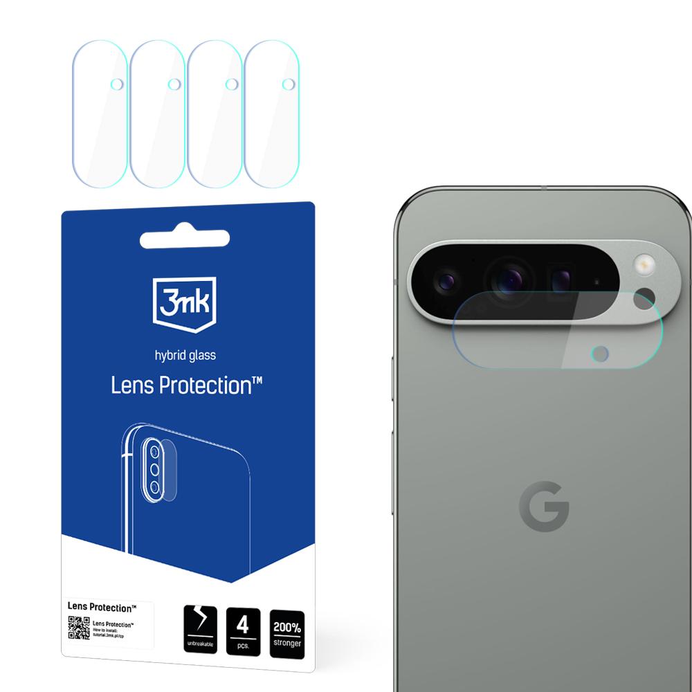 Hibrīd stikls kameras lēcas aizsargstikls 3mk Lens Protection Google Pixel 9