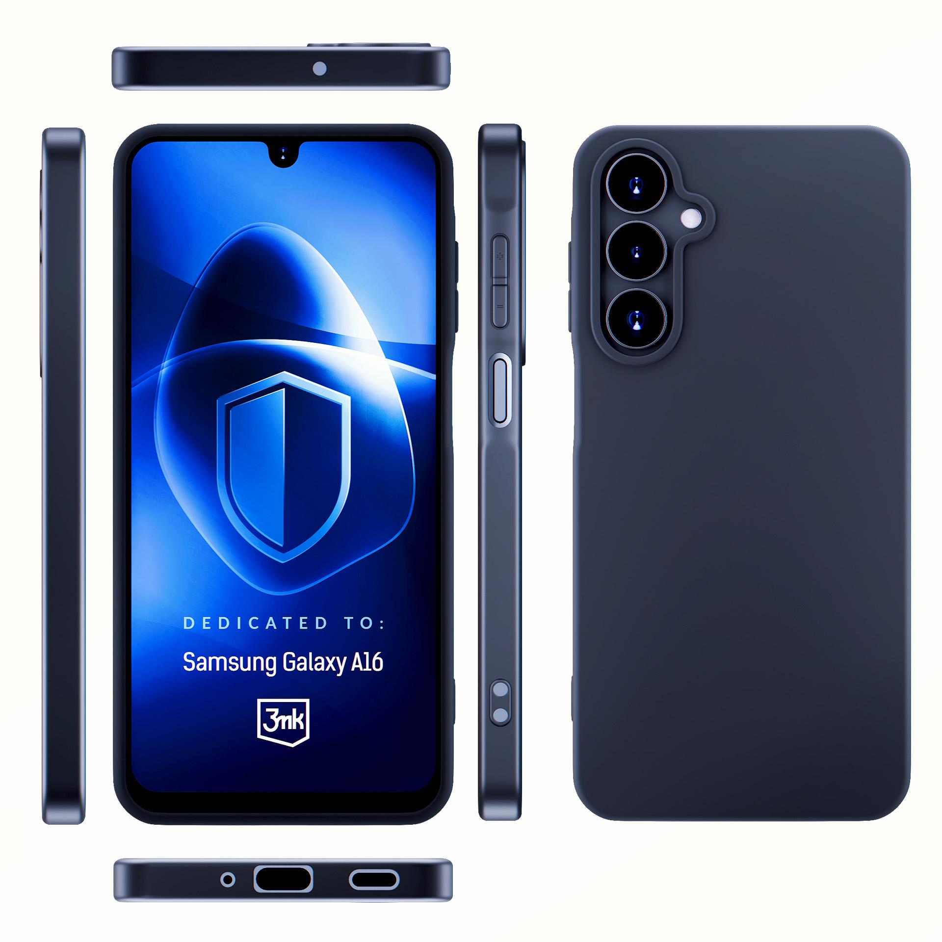 3mk Matētais apvalks Samsung Galaxy A16 - melns