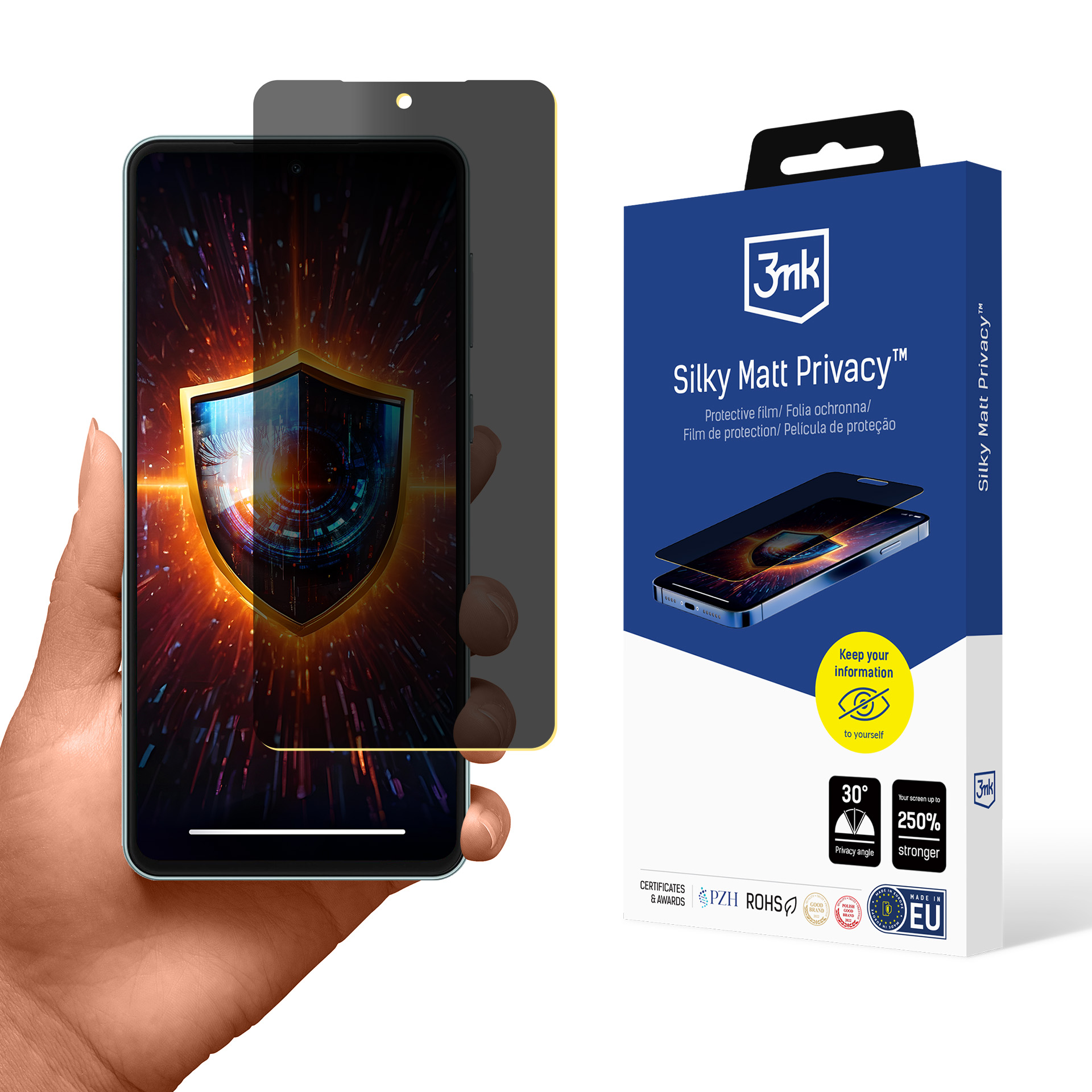 Matēta privātuma plēve 3mk Silky Matt Privacy Samsung Galaxy M55