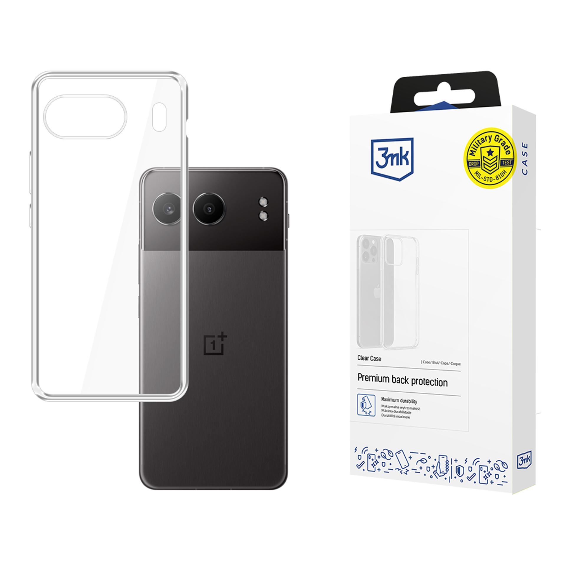 3mk Caurspīdīgs apvalks priekš OnePlus Nord 4 - caurspīdīgs