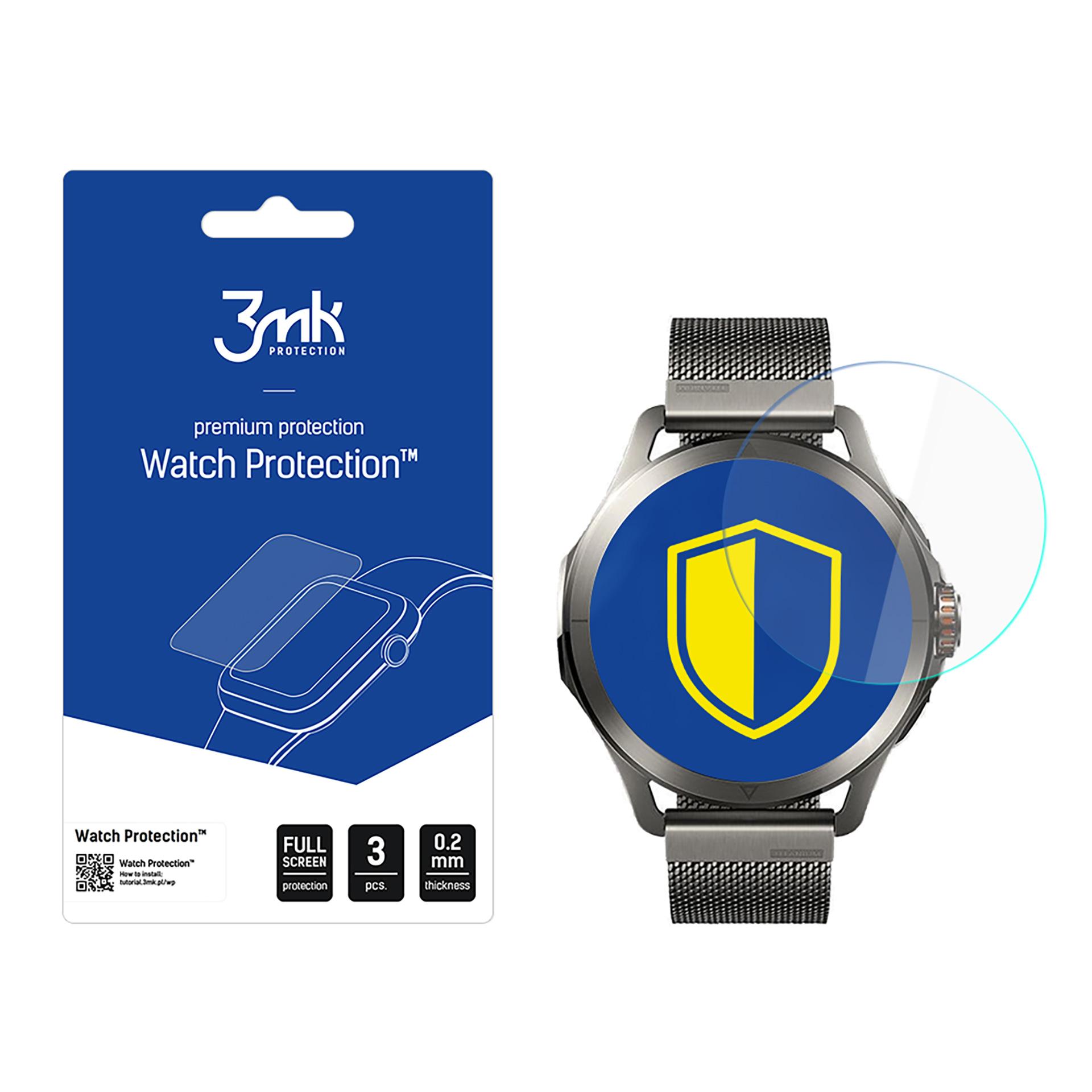 Гибридное стекло 3mk Watch Protection FlexibleGlass для Xiaomi Watch S4 Sport