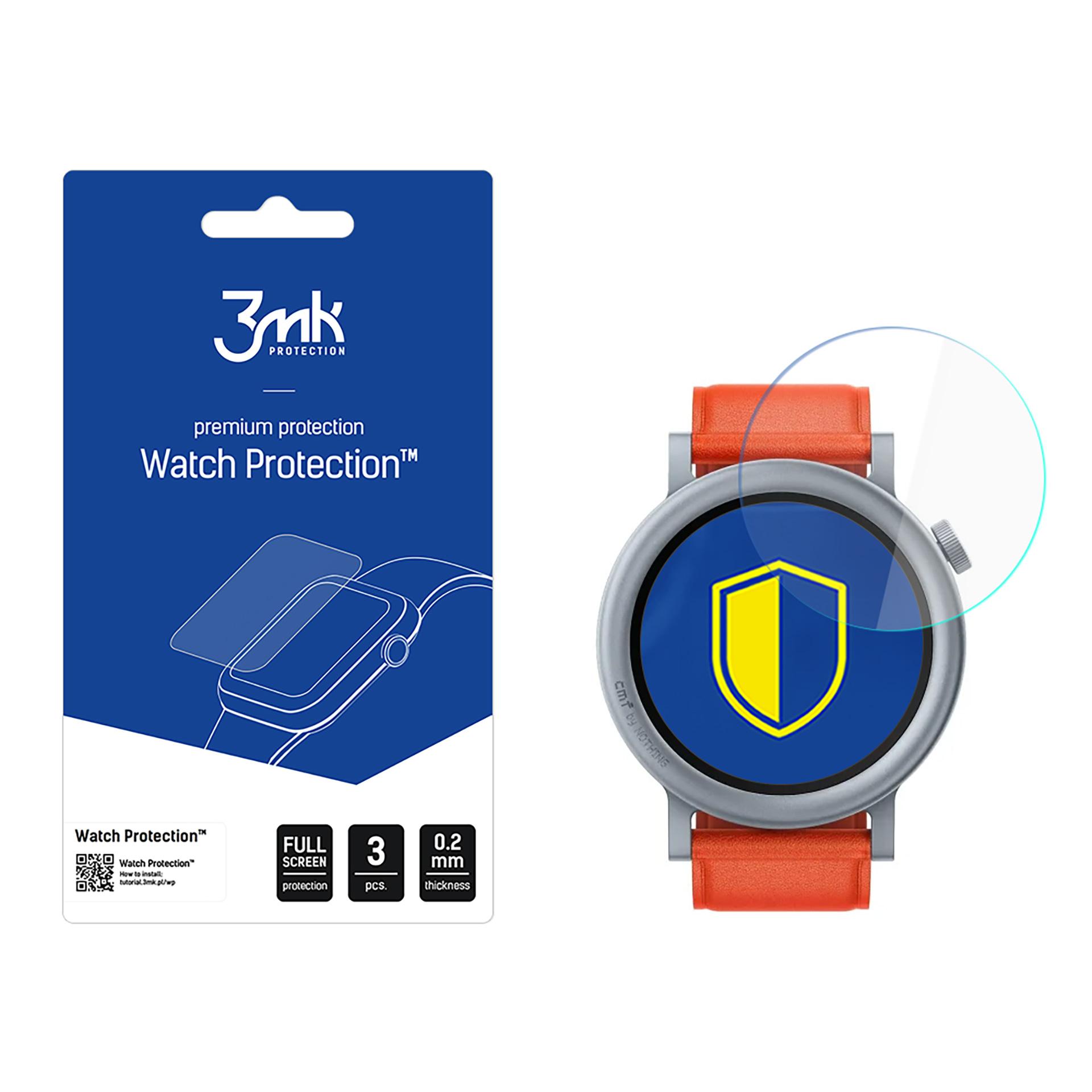 3mk pulksteņa aizsardzība FlexibleGlass hibrīdais stikls Nothing CMF Watch Pro 2