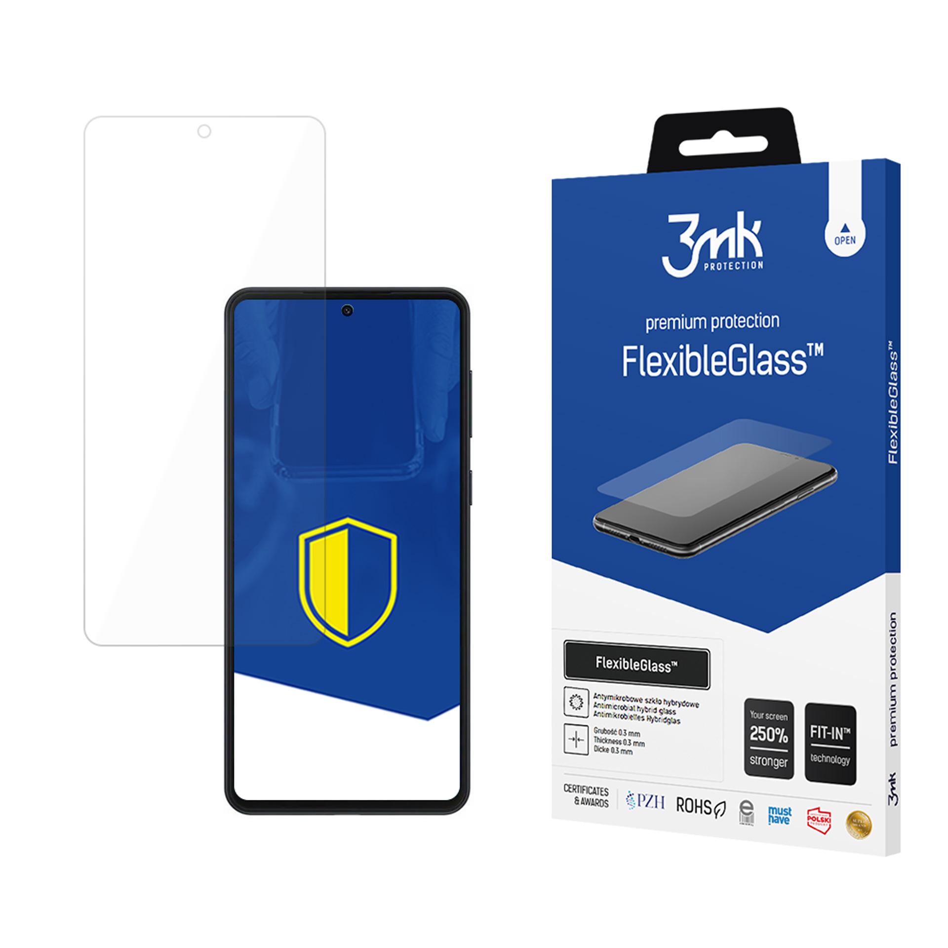 Закалённое стекло 3mk FlexibleGlass для Samsung Galaxy M55