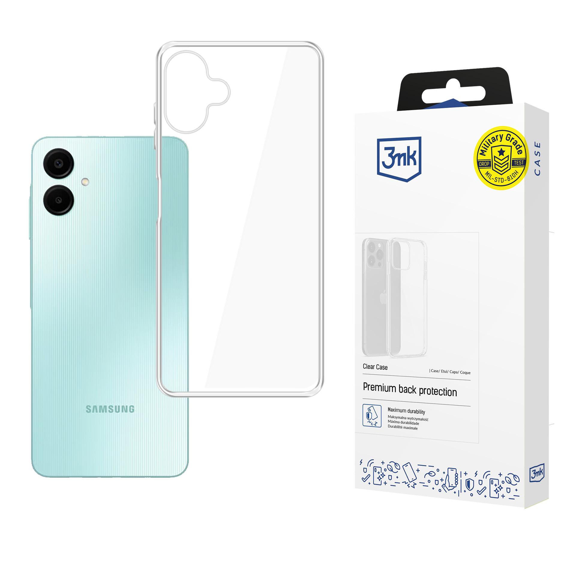 3mk Clear Case maciņš Samsung Galaxy A06 - caurspīdīgs
