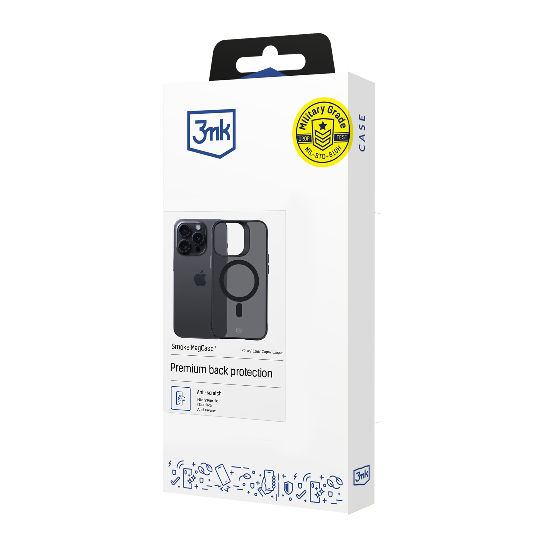 3mk Dūmu MagCase ar MagSafe iPhone 14 Pro Max - daļēji caurspīdīgs