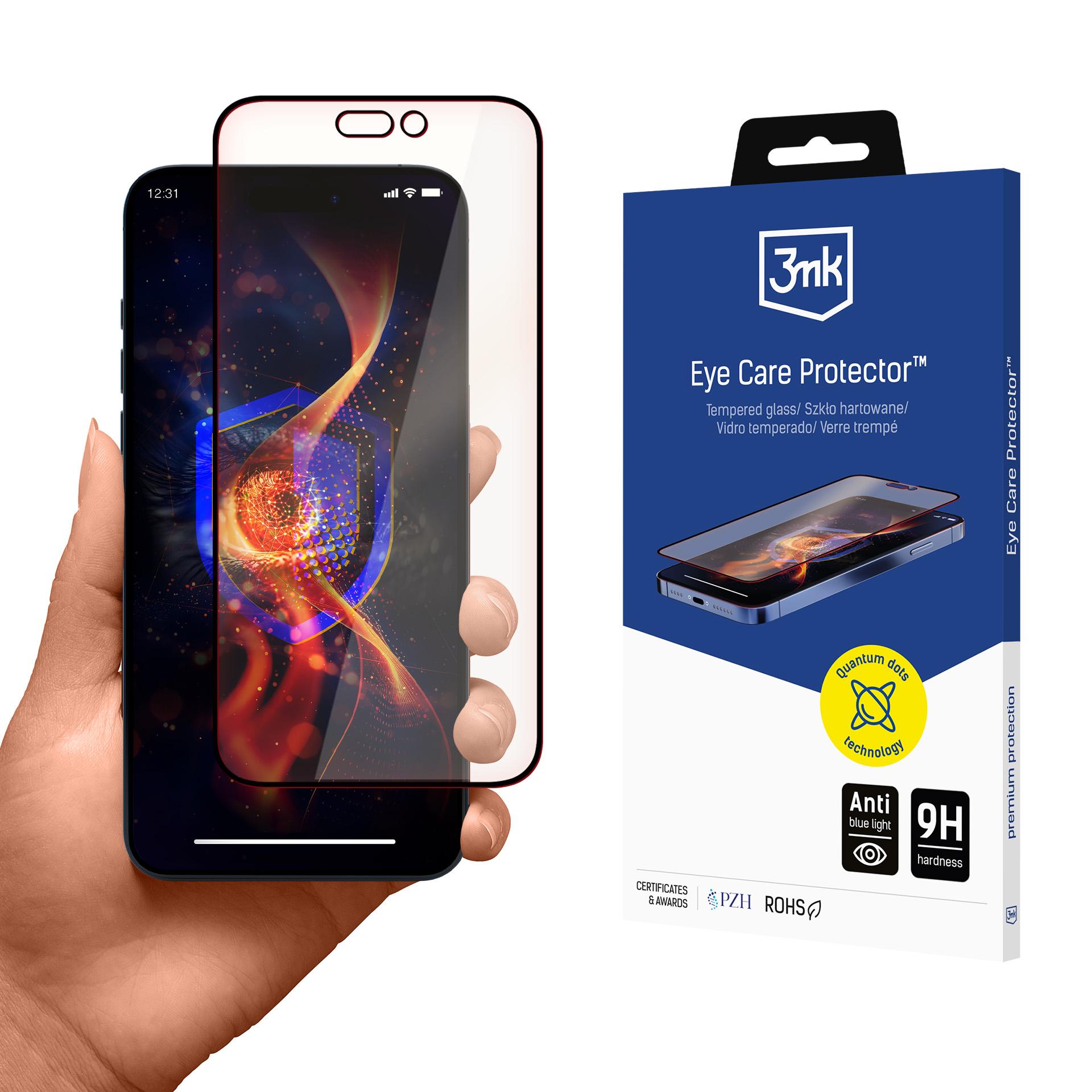Rūdītais stikls 3mk Eye Care aizsargstikls Apple iPhone 16 Pro