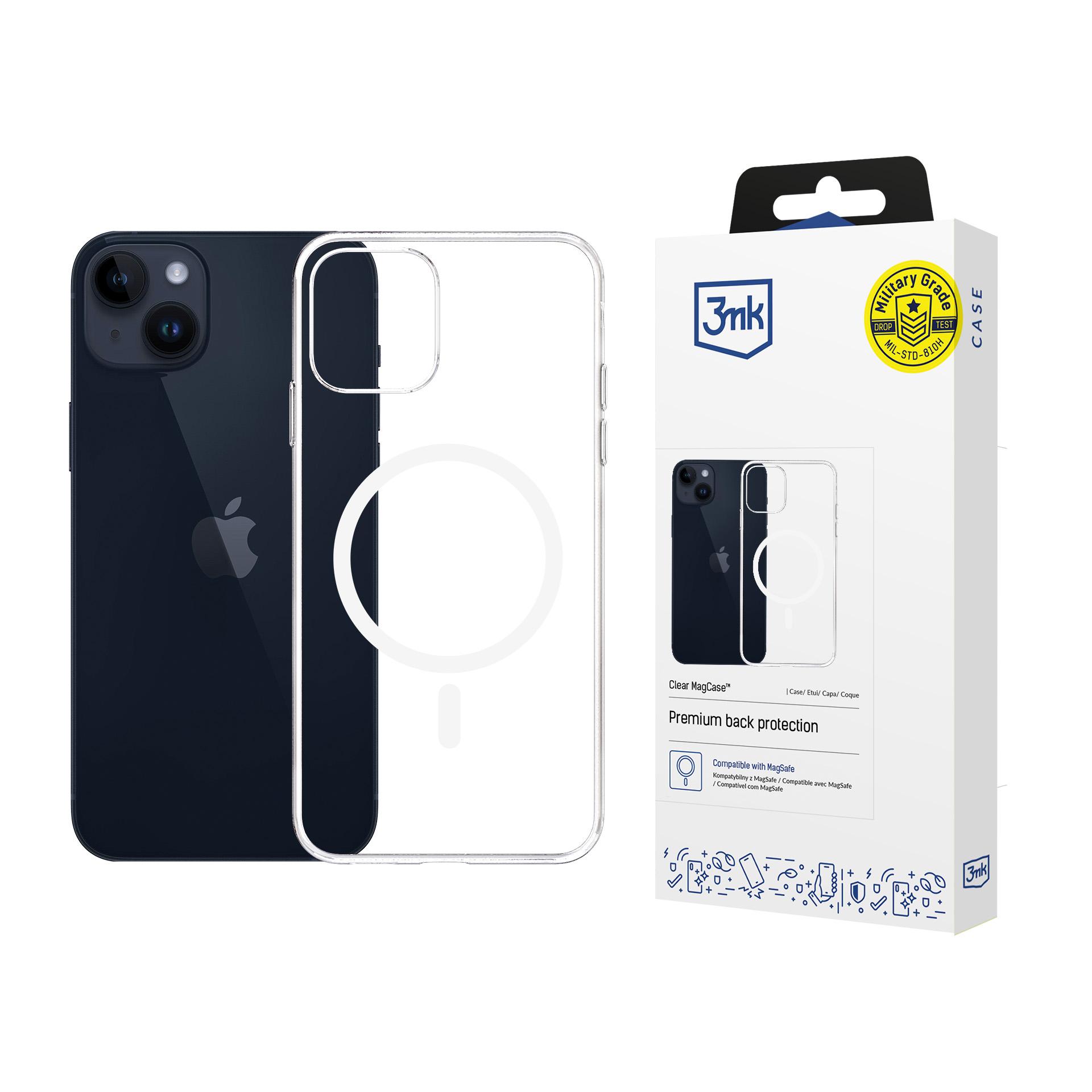 3mk Clear Magnētiskais viedtālruņa apvalks Apple iPhone 14 Plus - Caurspīdīgs
