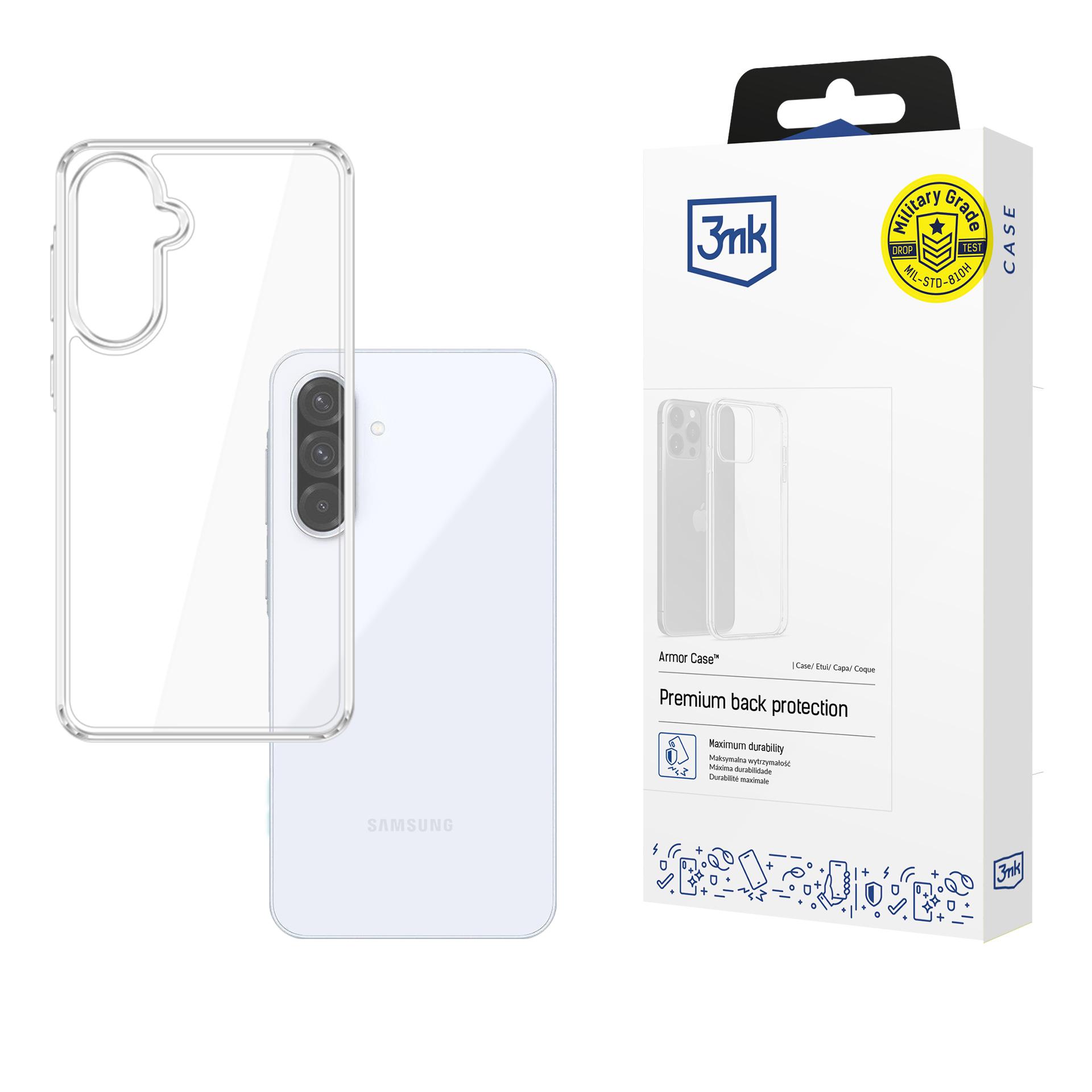 3mk Viedtālruņa apvalks Samsung Galaxy A36 5G - caurspīdīgs