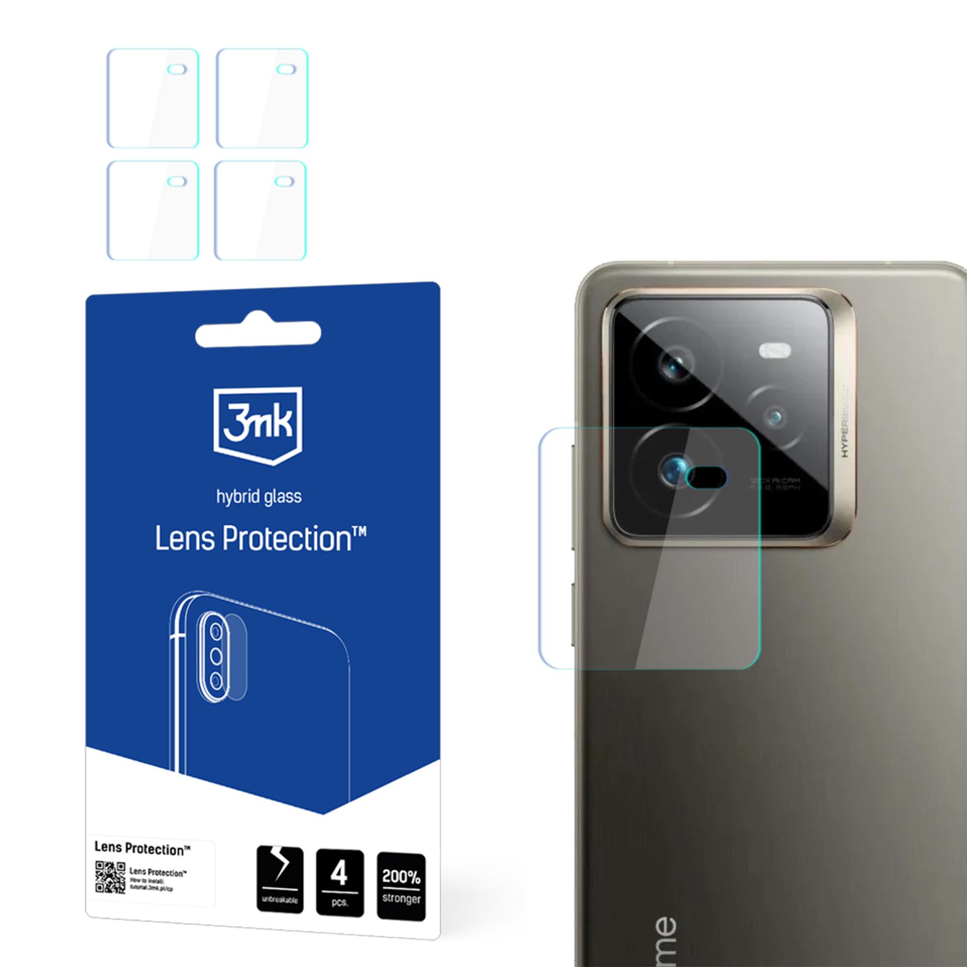 Hibrīdais stikls kameras objektīvam 3mk objektīva aizsardzība Realme GT7 Pro