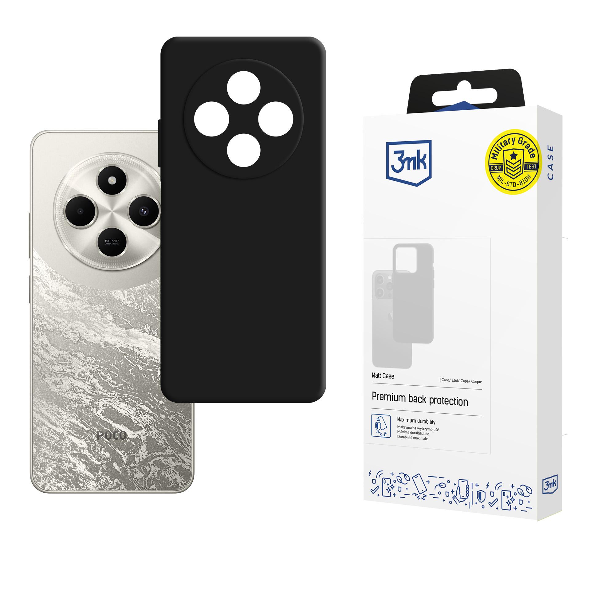 3mk Matt Case maciņš Xiaomi Poco C75 - melns