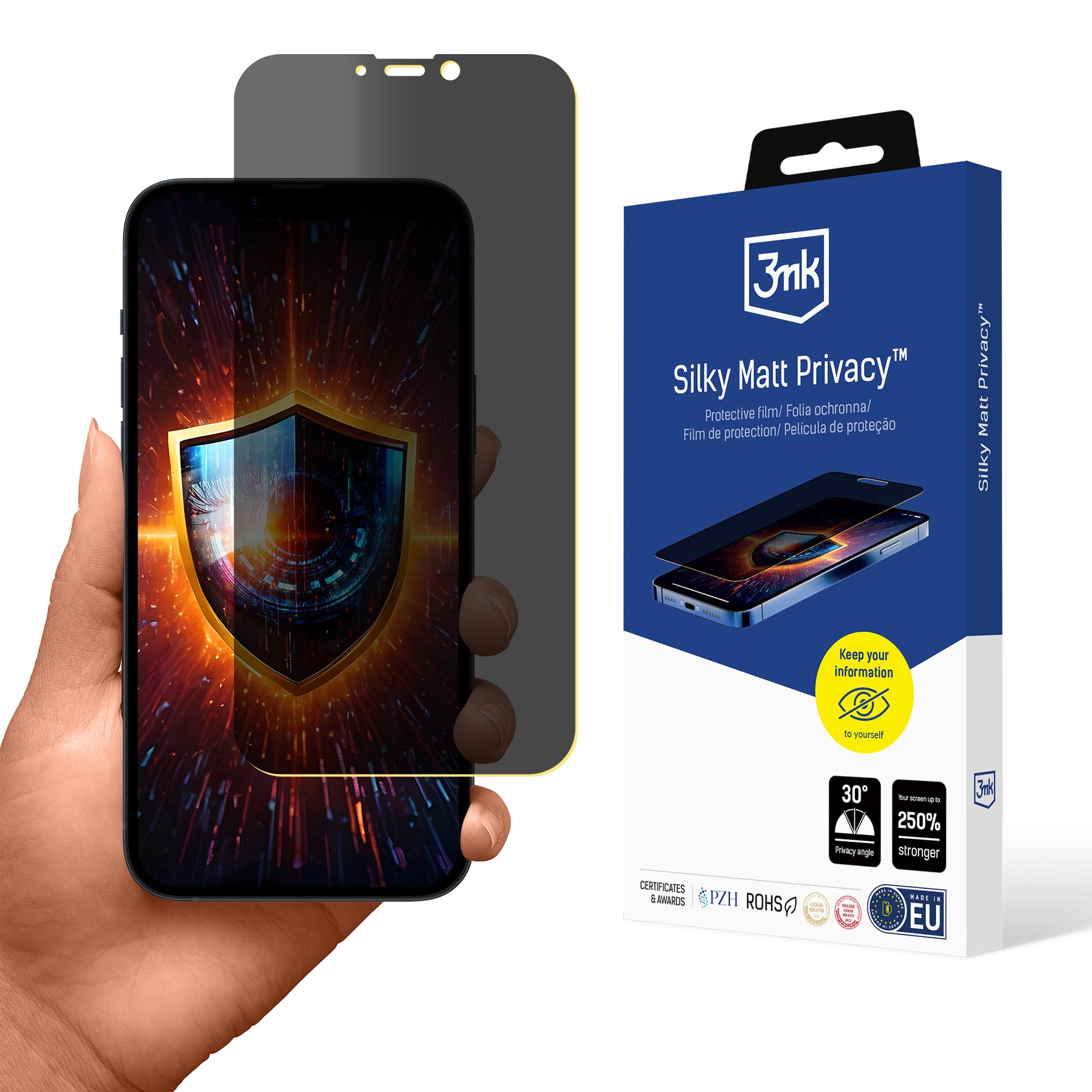 3mk Silky Matt Privacy matēts ekrāna aizsargs Apple iPhone 14 Plus