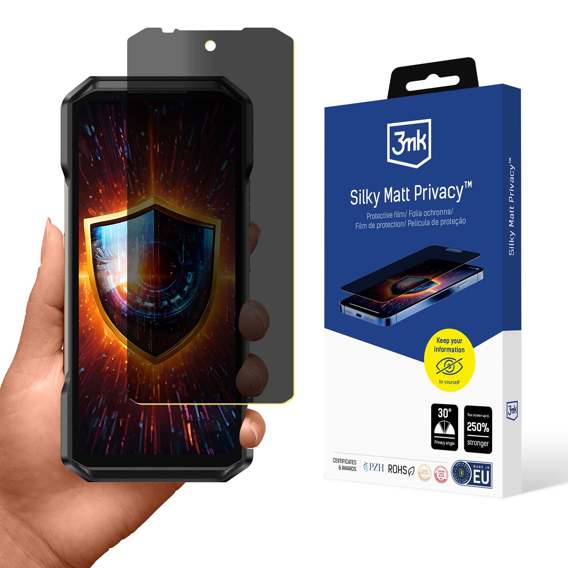 3mk Silky Matt Privacy privātuma ekrāna aizsargs Ulefone Armor 27T Pro