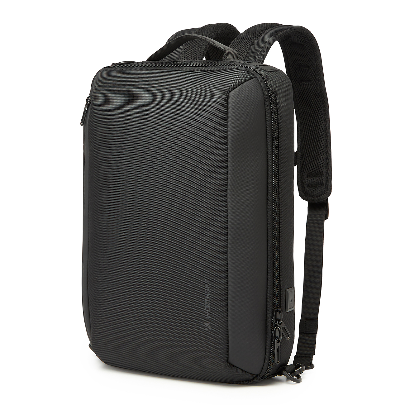 Wozinsky Premium Рюкзак сумка для ноутбука 15.6" с ремнём - чёрный
